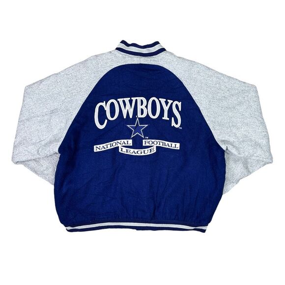 Vintage Logo Athletic Classic Team Collection NFL Dallas Cowboys Varsity Jacket - Picture 1 of 8